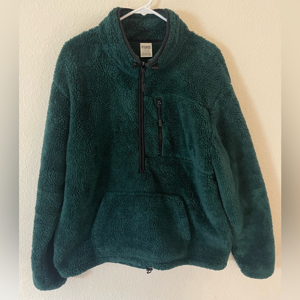 PINK VS Plush Fleece Half-Zip Sweatshirt